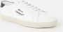 Saint Laurent Stijlvolle Leren Sneakers voor Mannen White Heren - Thumbnail 2