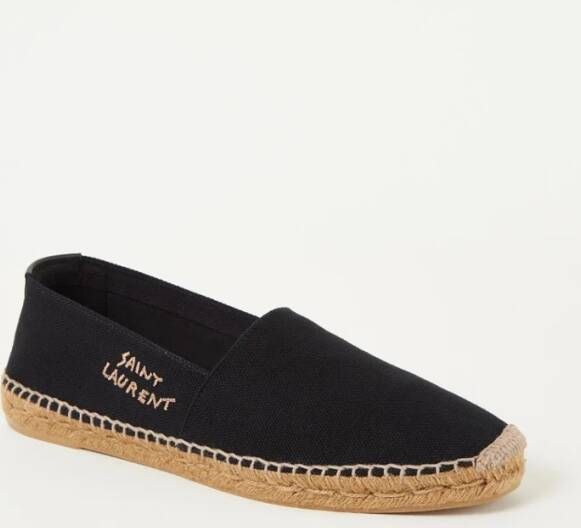 Saint Laurent Signature espadrille van canvas