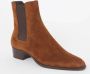 Saint Laurent Wyatt chelsea boot van kalfssuède - Thumbnail 1