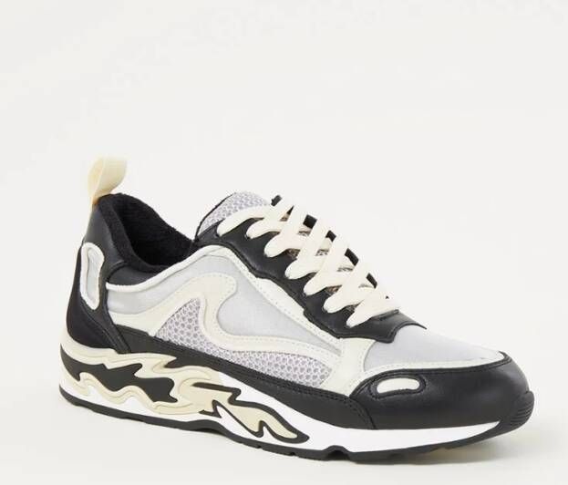 Sandro Sneaker met leren en mesh details