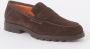 SANTONI Loafers Heren Sue Penny Loafer Gz Maat: 43 Materiaal: Suède Kleur: Bruin - Thumbnail 2