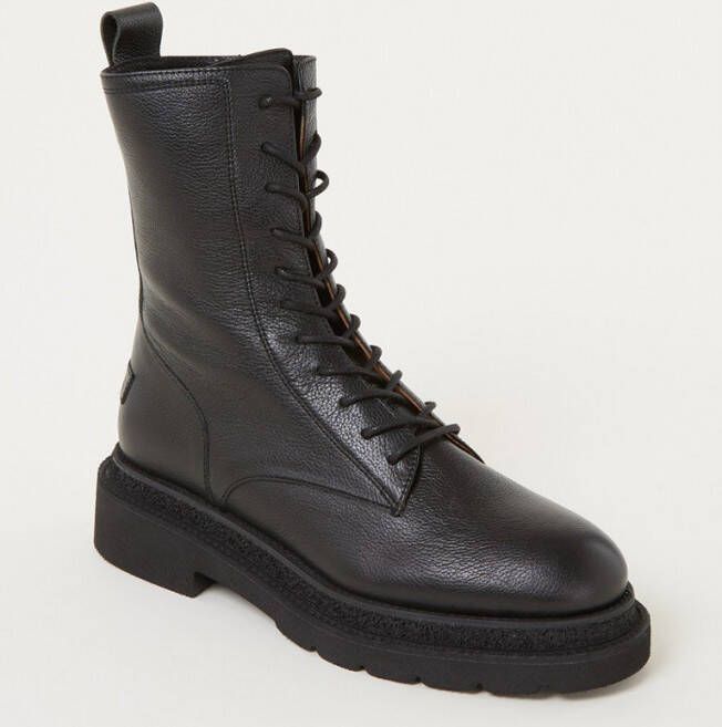 Shabbies Amsterdam Biker boot van leer