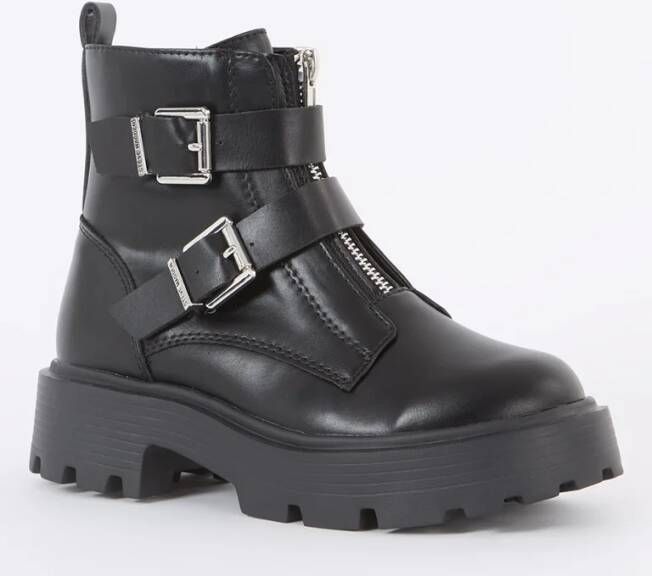 Steve Madden Jwrenn biker boot met gesp detail