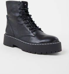 Steve Madden Skylar biker boot van suède