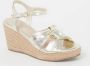 Ted Baker Sandalen Carda Knotted Wedge Espadrille Sandal in goud - Thumbnail 1