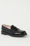 TOD'S Zwarte Patent Leren Loafer met Penny Bar Black Dames - Thumbnail 1