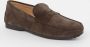 Tod's Loafers in Suede Brown Instapschoenen - Thumbnail 1