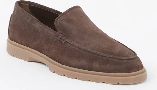 TOD&apos;S Loafers Heren Xxm59k0040re0 Maat: 43 43 5 Materiaal: Suède Kleur: Bruin