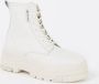 Tommy Hilfiger Biker boot van leer met plateauzool - Thumbnail 1