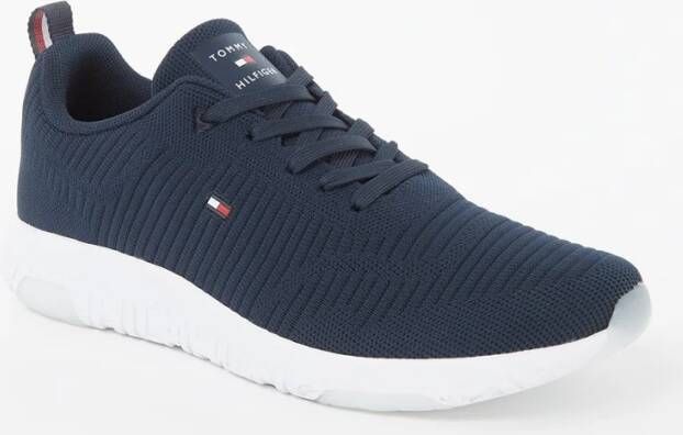 Tommy Hilfiger Corporate Knit sneaker met gebreid bovenwerk