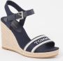 Tommy Hilfiger Sleehaksandaaltjes WEBBING WEDGE SANDAL zomerschoen sandaal keilhak met verstelbare gesp - Thumbnail 2