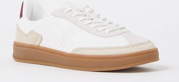 Tommy Hilfiger Heritage Court sneaker van leer met suède details