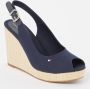 Tommy Hilfiger Sleehaksandaaltjes ICONIC ELENA SLING BACK WEDGE zomerschoen sandaal keilhak met verstelbare gesp - Thumbnail 2