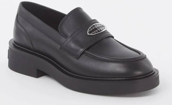 Tommy Hilfiger Loafer van leer met logo