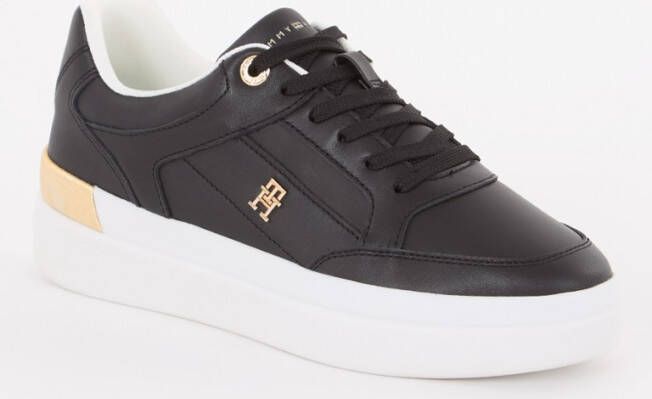 Tommy Hilfiger Lux Hardware Court sneaker met leren details