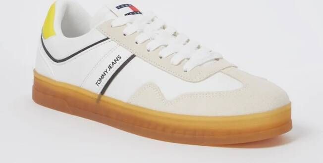 Tommy Hilfiger Retro Cupsole sneaker van leer met suède details