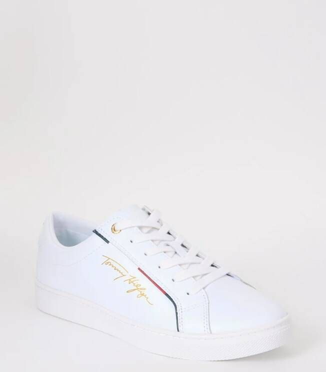 Tommy Hilfiger Signature sneaker met leren details