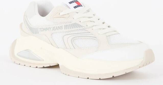 Tommy Hilfiger Sneaker met suède en mesh details