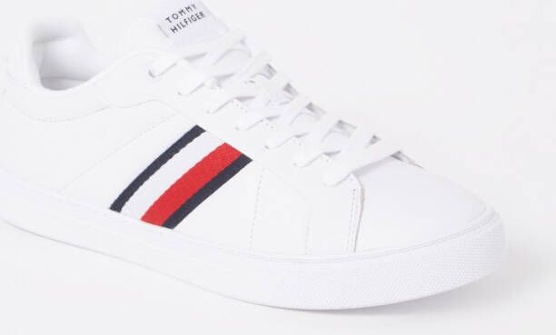 Tommy Hilfiger Leren sneakers met contraststrepen model 'ICON COURT'