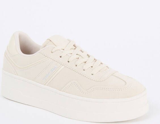 TOMMY JEANS Plateausneakers THE GREENWICH FLATFORM ELEVATED veterschoenen vrijetijdsschoen lage schoen met logo-applicatie