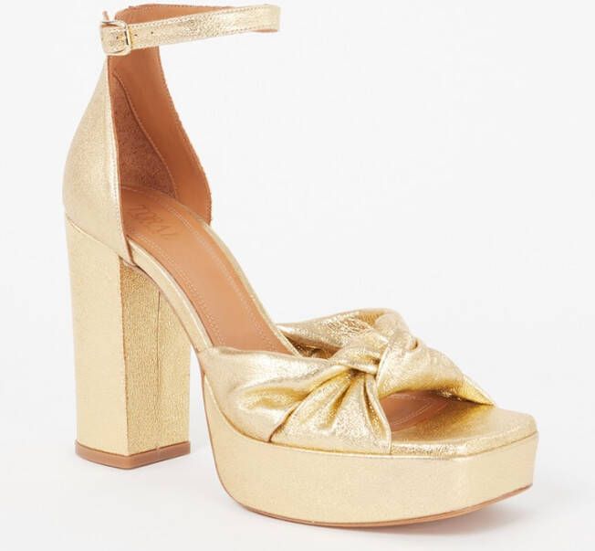 Toral Amaia sandalette van leer met metallic finish