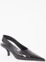 TOTEME Classic slingback van leer met crocostructuur - Thumbnail 1