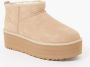 UGG CLASSIC ULTRA MINI PLATFORM W Volwassenen Gevoerde laarzenSnowbootsDames laarzen Wit beige - Thumbnail 2