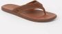 UGG SEASIDE FLIP LEATHER M Volwassenen Heren slippers Kleur: Bruin - Thumbnail 2