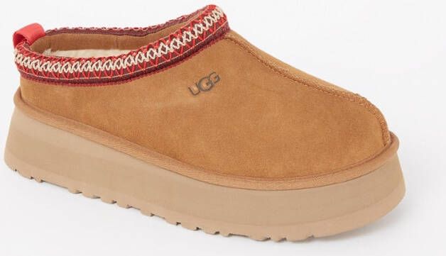 Ugg Tazz instapper van suède met schapenvacht