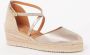 Unisa Caude espadrilles van leer met metallic finish - Thumbnail 1