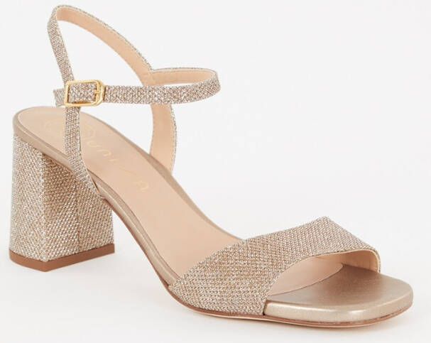 Unisa Moraty sandalette van leer met strass