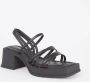 Vagabond Shoemakers Zwarte Hennie Hoge Hak Sandalen Black Dames - Thumbnail 3