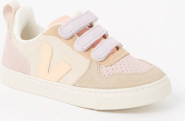 Veja V-10 sneaker van leer met suède details