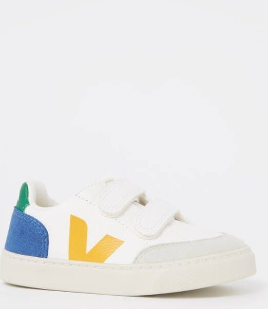 Veja V-12 sneaker van leer met suède details