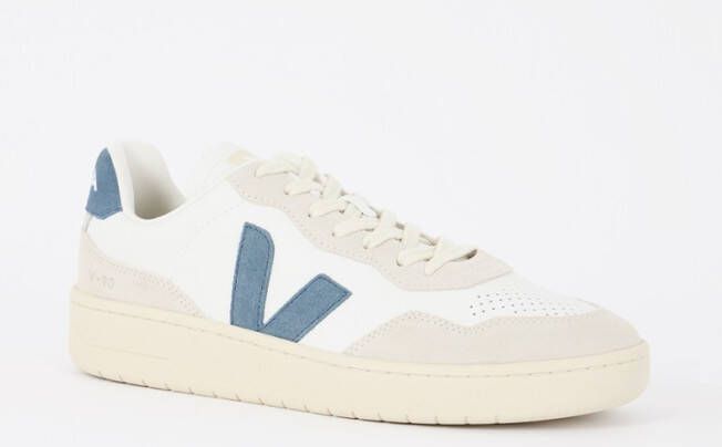 Veja V-90 sneaker van leer met suède details