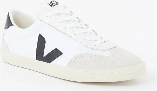 Veja Volley sneaker van canvas met suède details