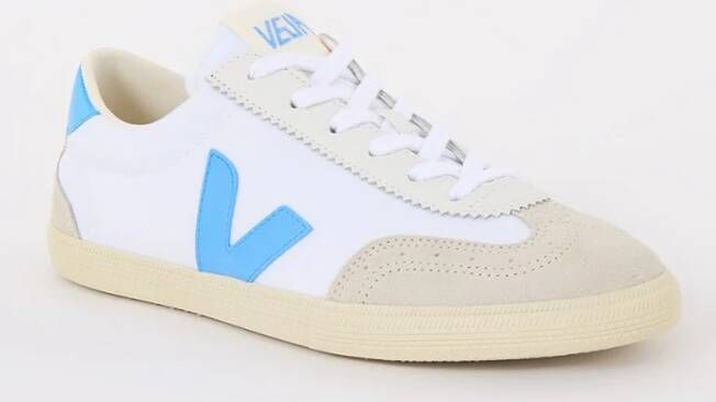 Veja Volley sneaker van canvas met suède details