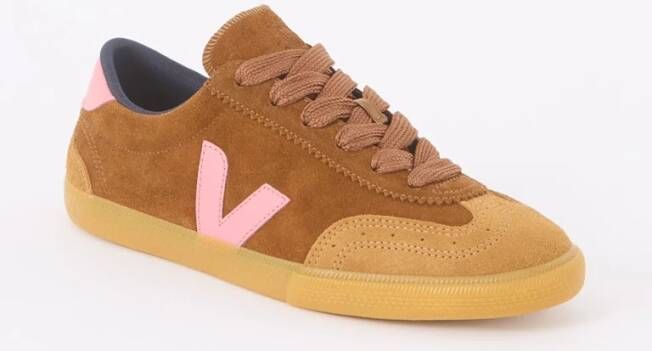 Veja Volley sneaker van leer met suède details