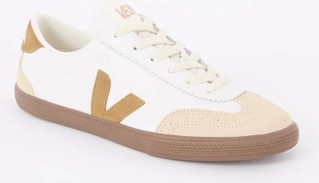 Veja Volley sneaker van leer met suède details