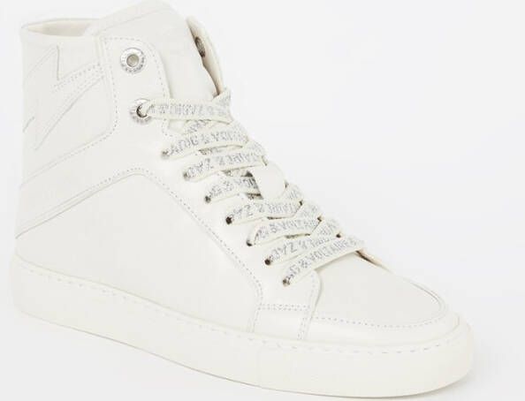 Zadig & Voltaire Sneakers High Flash Vintage Pate in crème