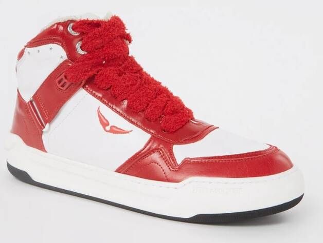 Zadig&Voltaire High Wings sneaker van kalfsleer