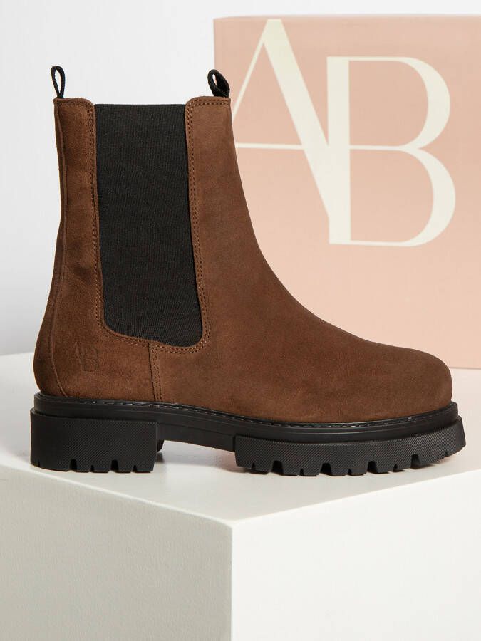 Ashbourn Chelsea boots in bruin voor Dames