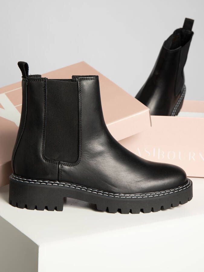 Ashbourn Chelsea boots in zwart voor Dames