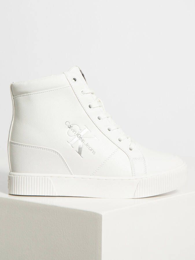 Calvin Klein Plateausneakers HIDDEN WEDGE CUPSOLE LACEUP met logo-opschrift opzij