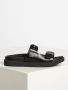 Calvin Klein Ergonomische Slide Zwarte Leren Slippers Black Dames - Thumbnail 3