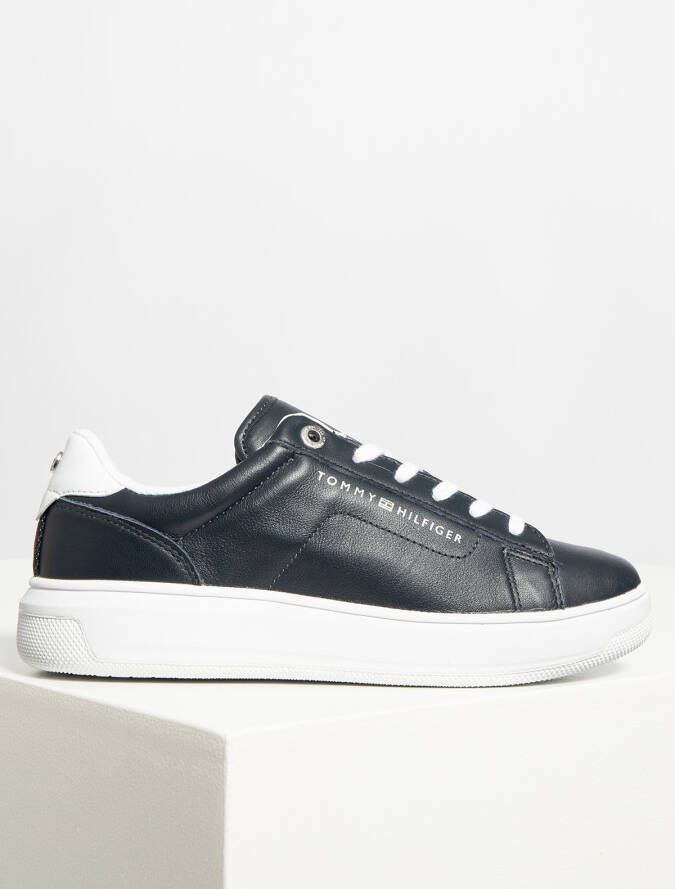 Tommy Hilfiger Sneakers in blauw voor Dames Leather Cupsole