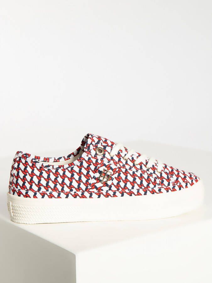 Tommy Hilfiger Sneakers in rood voor Dames TH Coporate Vulc Sneaker