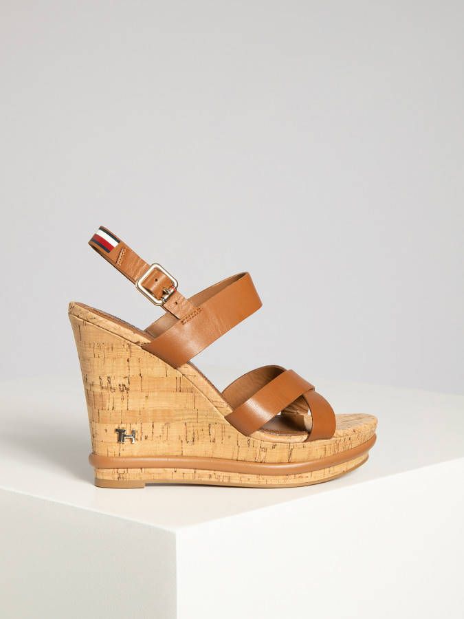 Tommy Hilfiger Wedges in bruin voor Dames grootte: 36