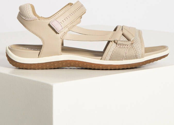 Geox Flat Sandals Gray Beige Dames - Foto 1