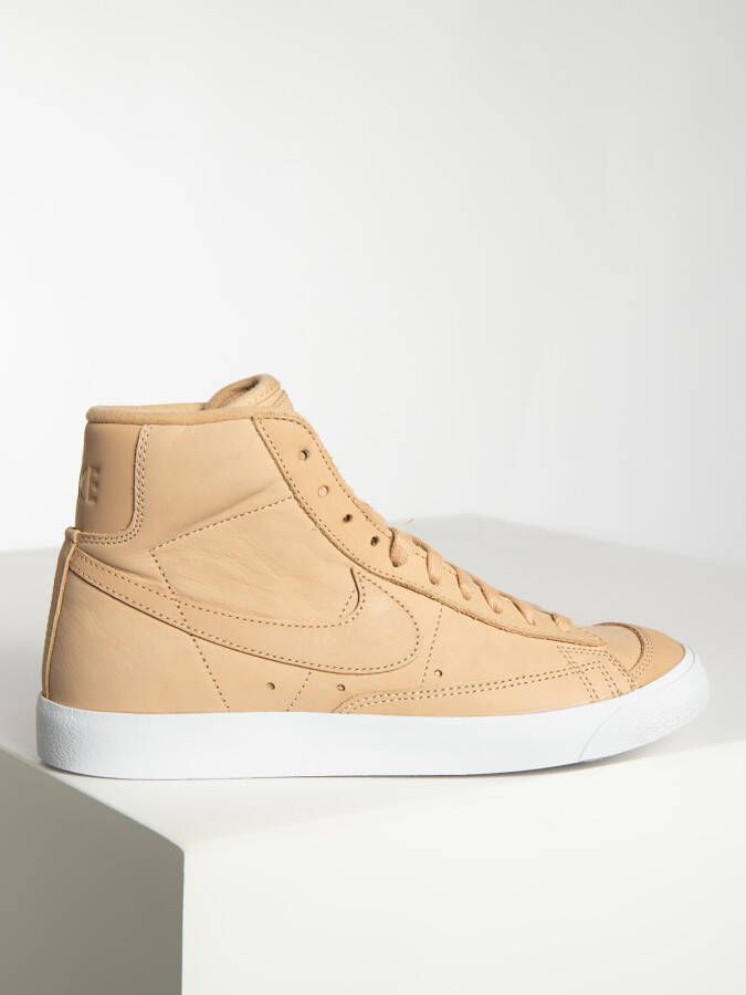 Nike Blazer Mid Premium (W) Dames Sneakers Schoenen Leer Beige DQ7572